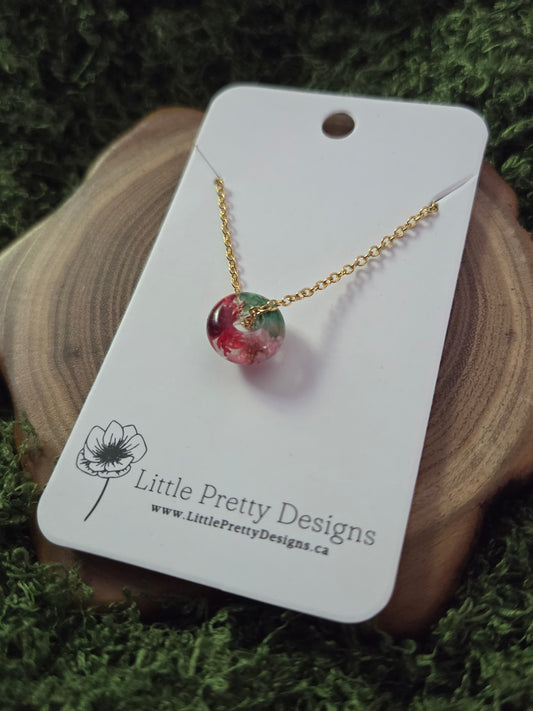 Round Floral Necklace