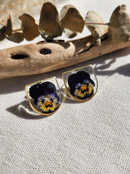 Floral Large Stud Earrings