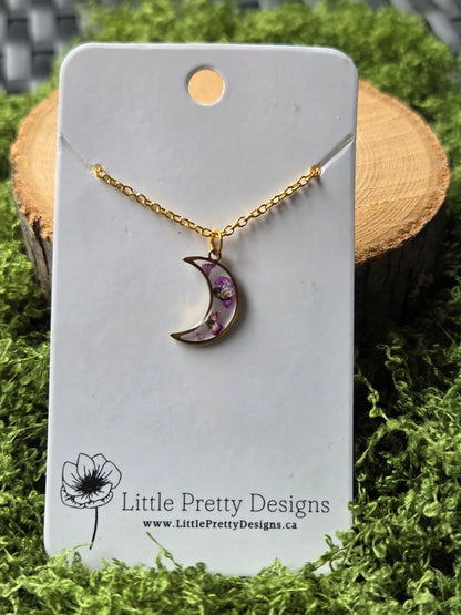 Mini moon Flower Necklace