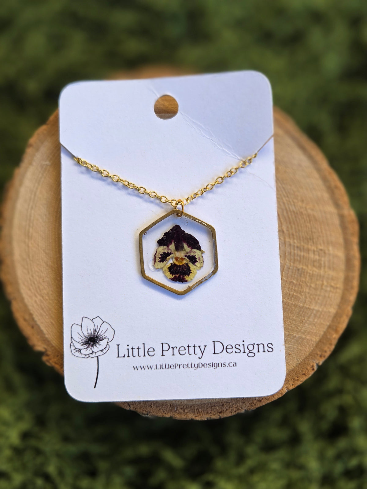 Pressed Flower Necklace