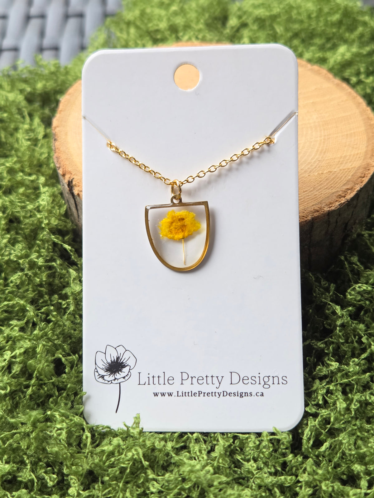 Pressed Flower Necklace