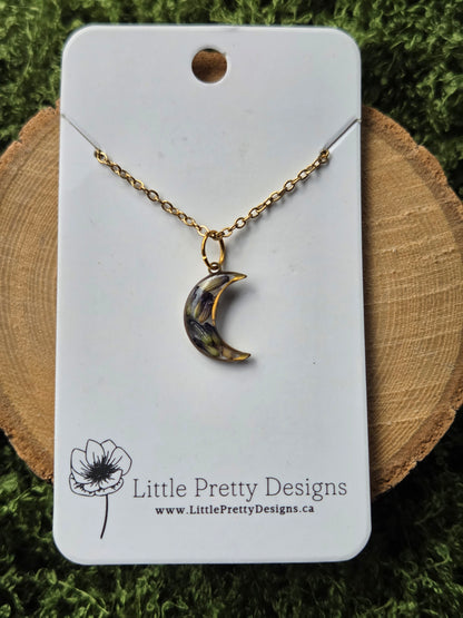 Mini moon Flower Necklace