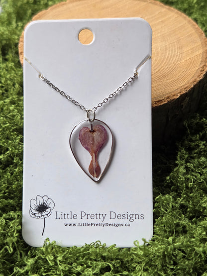 Pressed Flower Necklace