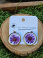 Round stud earrings