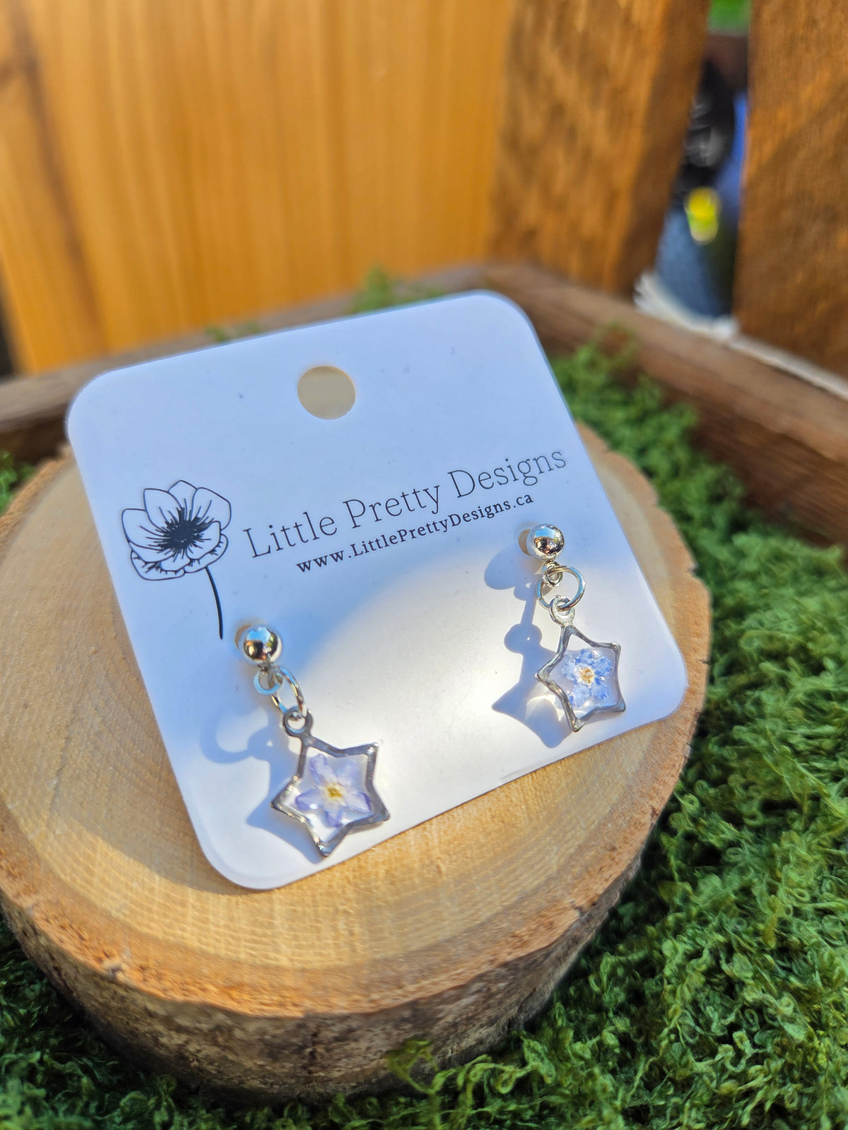 Pressed Flower Earrings