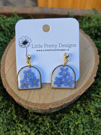 Dainty Floral Drop Earrings