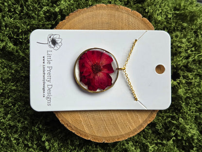 Pressed Flower Necklace