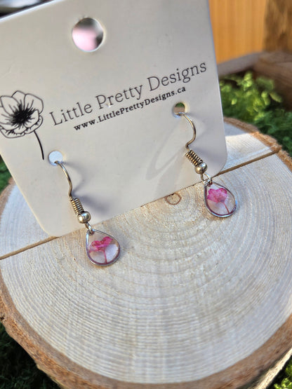 Dainty Floral Drop Earrings