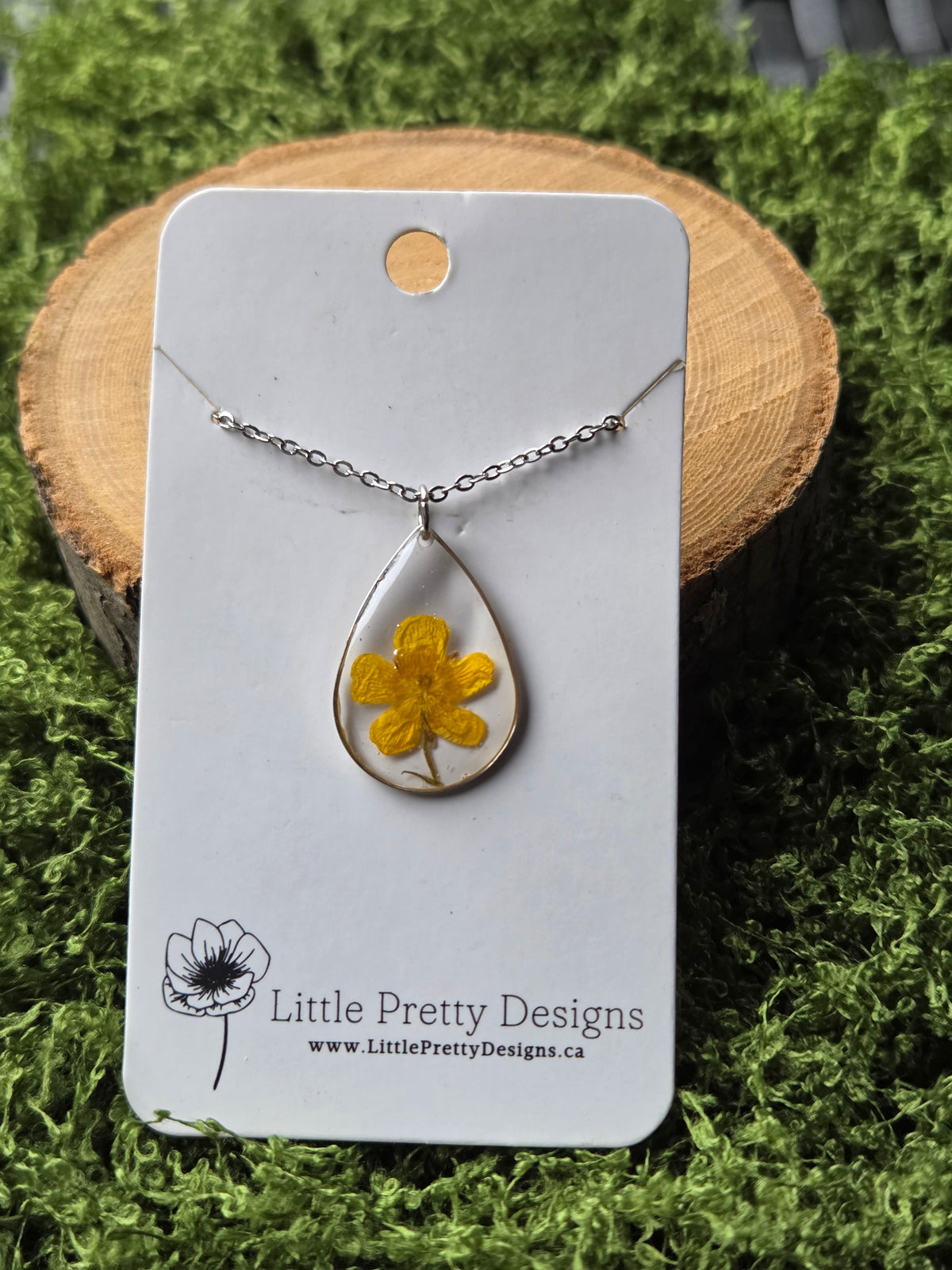 Pressed Flower Necklace