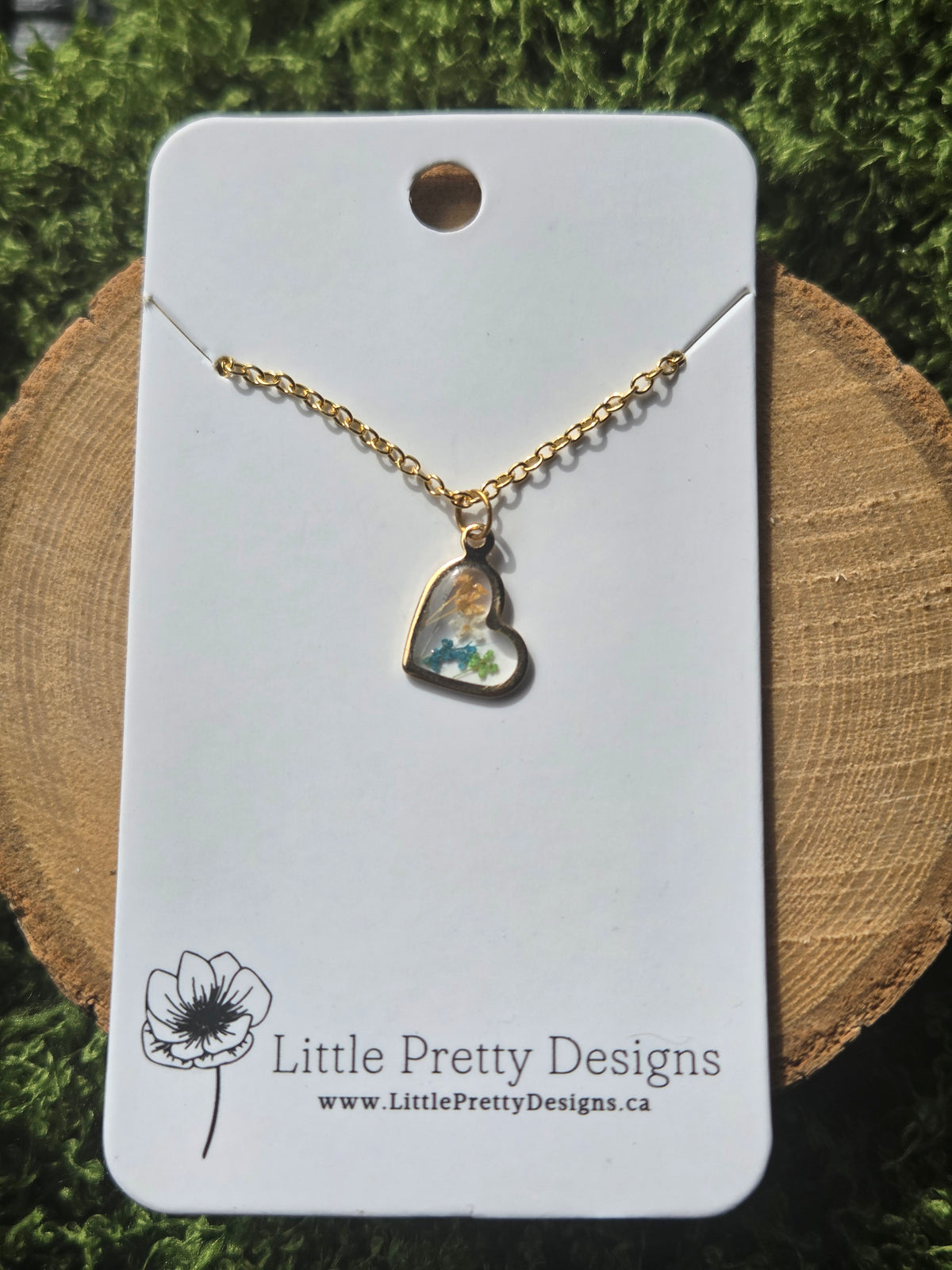 Heart flower Necklace