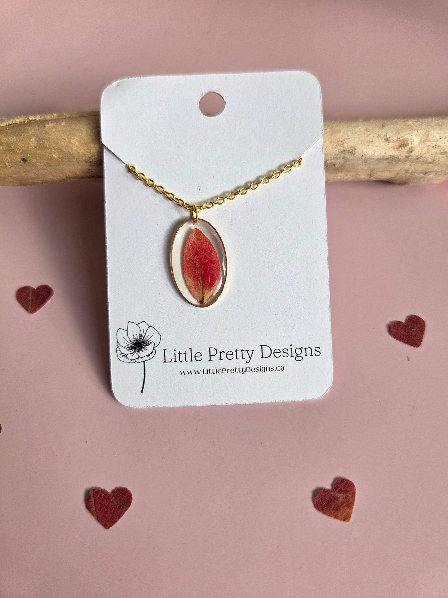 Pressed Flower Necklace