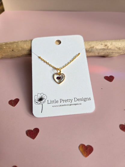Pressed Flower Necklace