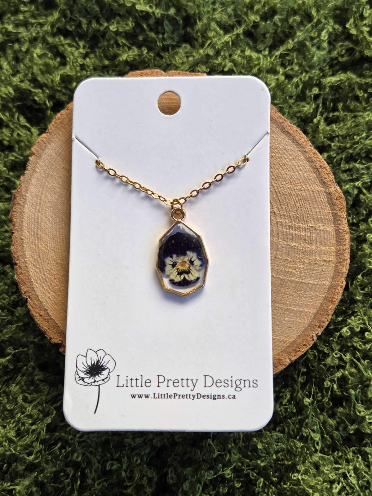 Pressed Flower Necklace