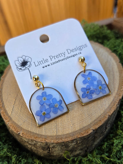 Dainty Floral Drop Earrings