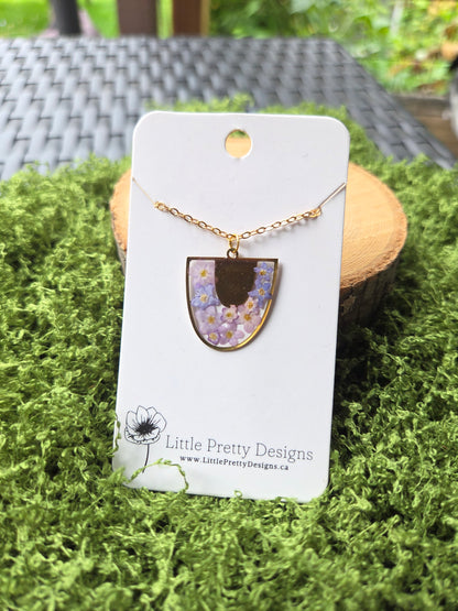 Pressed Flower Necklace