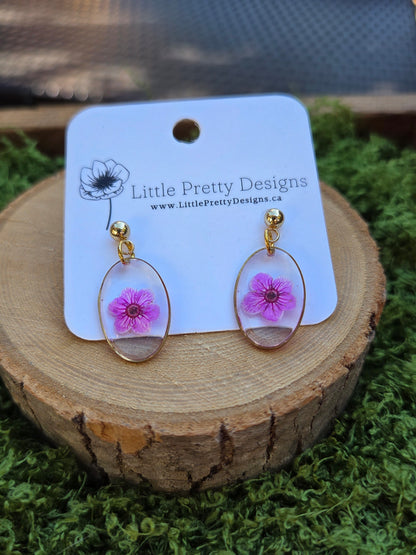 Dainty Floral Drop Earrings