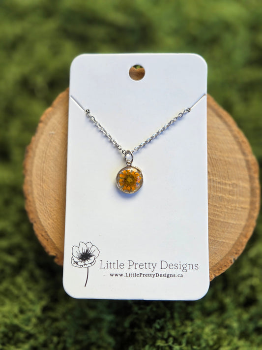 Round Flower Necklace