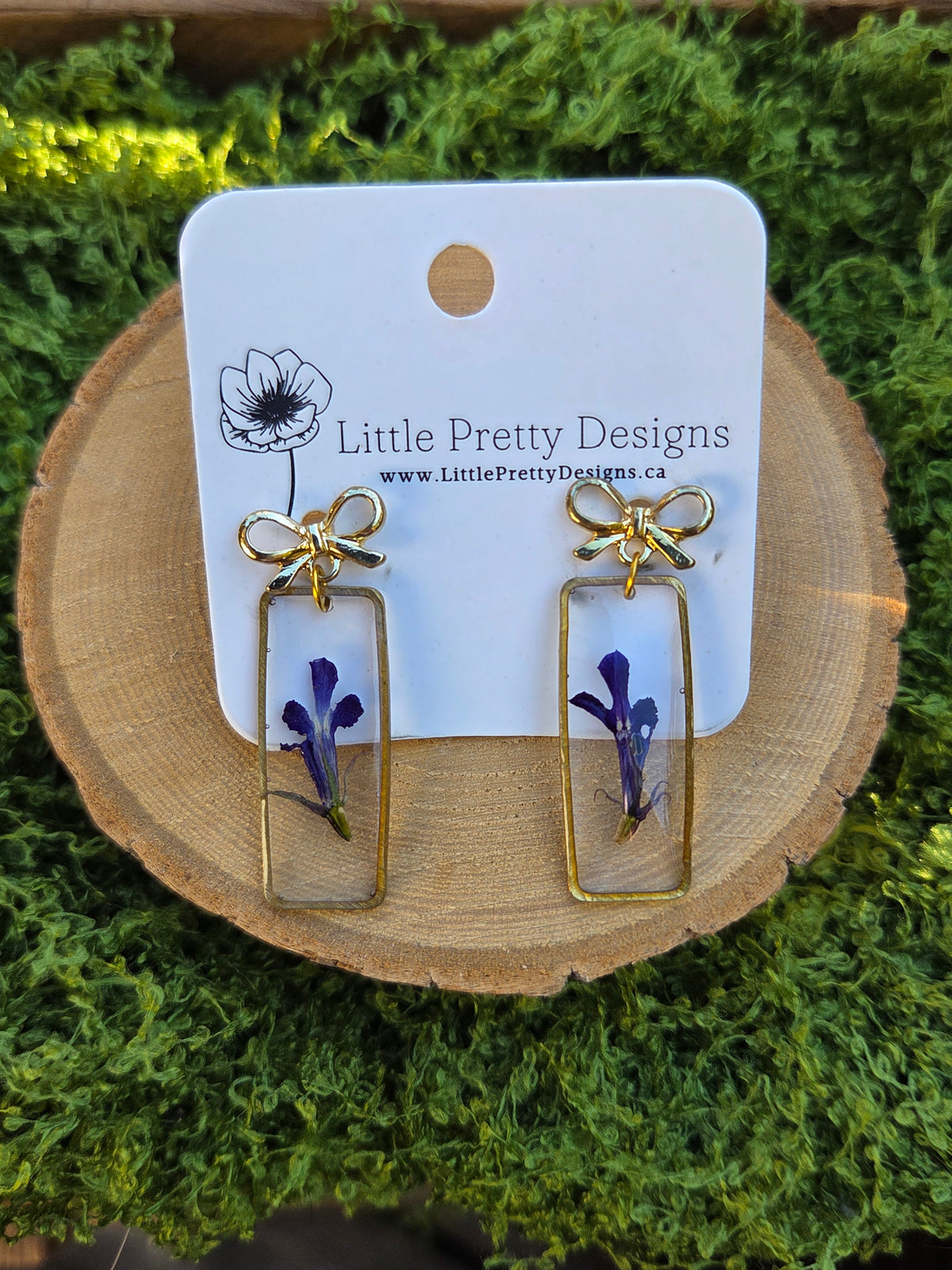Pressed Flower Earrings
