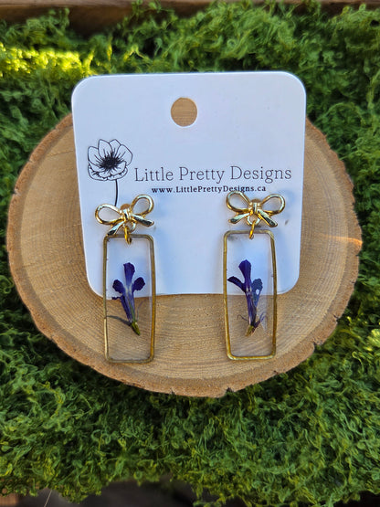 Pressed Flower Earrings