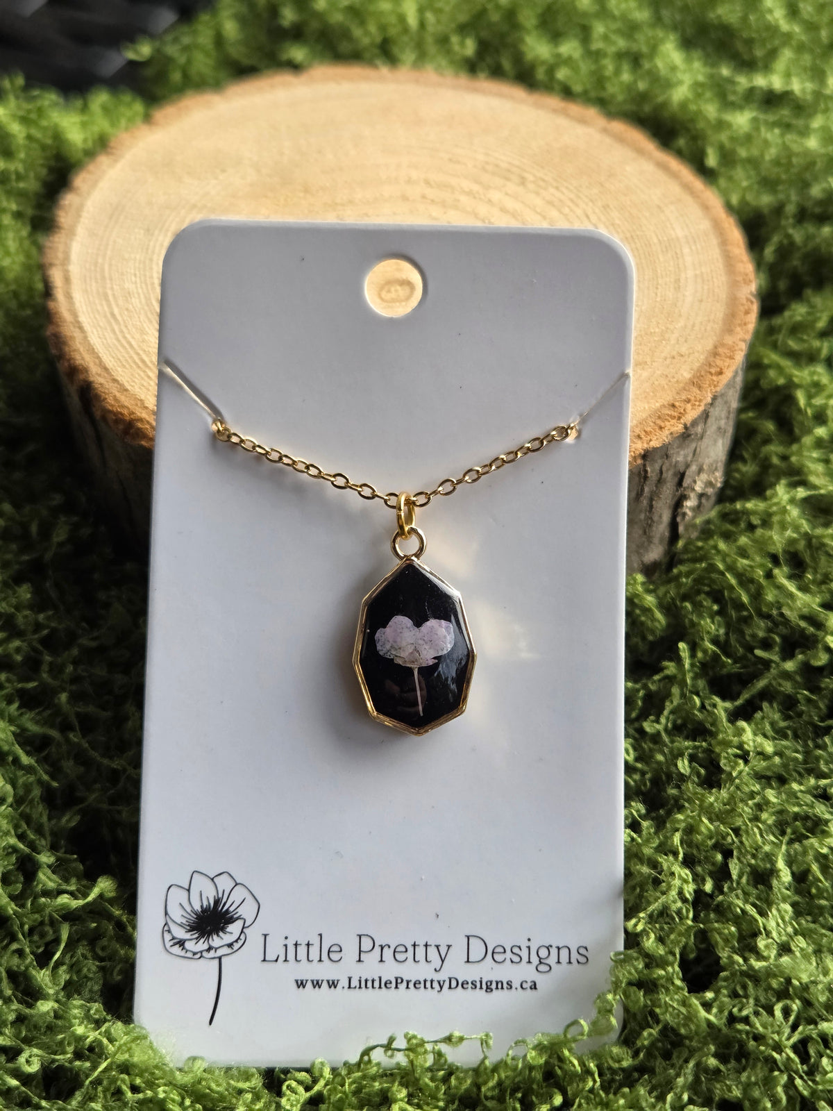 Pressed Flower Necklace