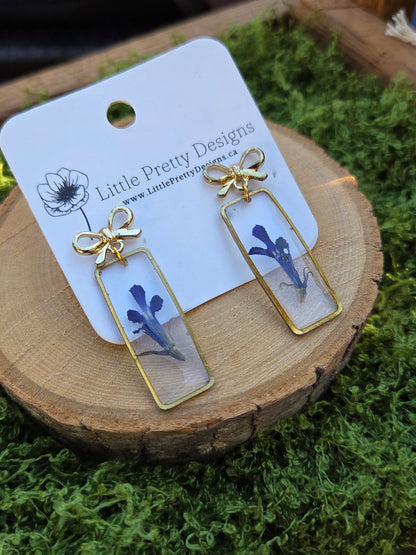 Pressed Flower Earrings