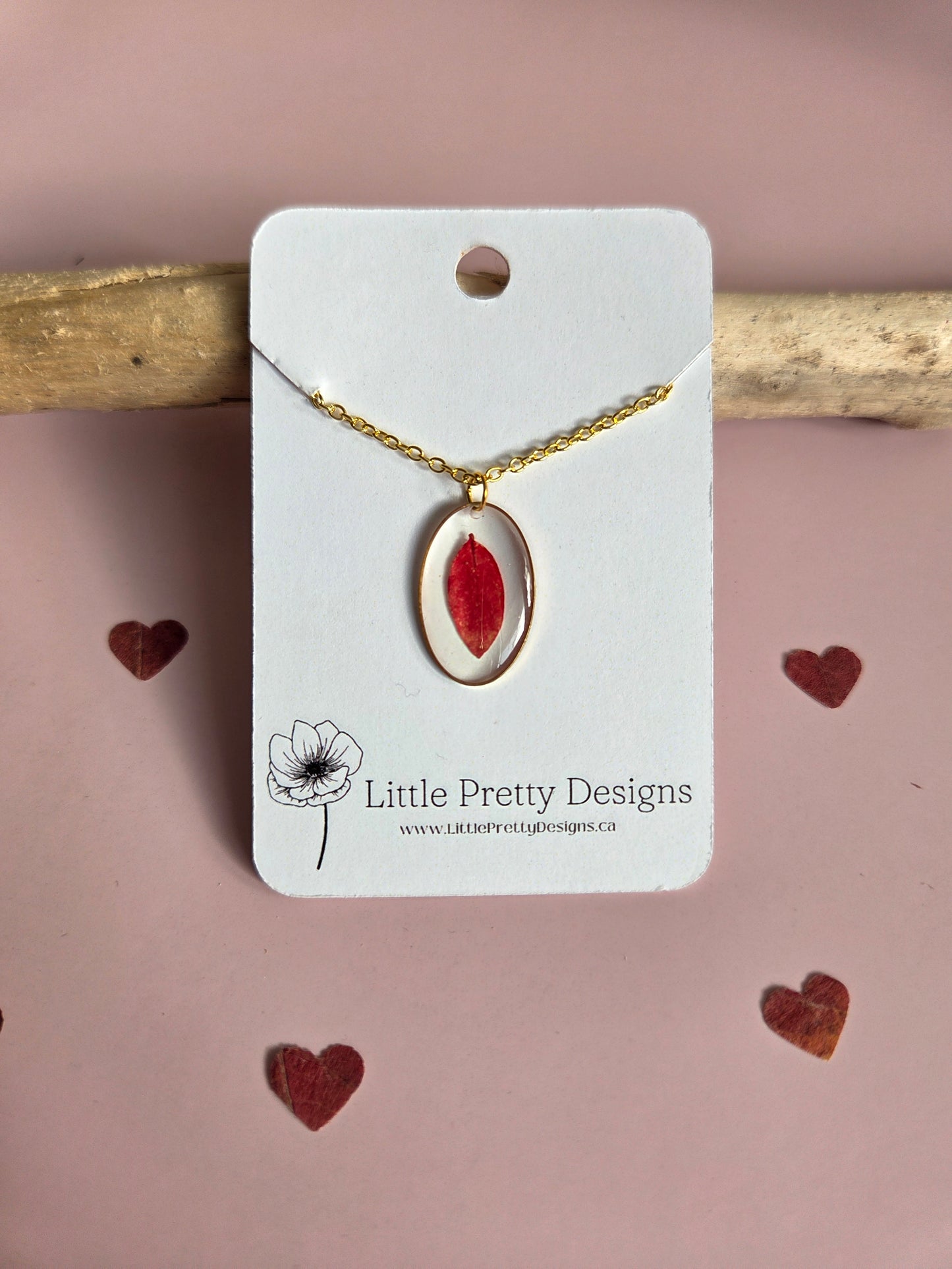 Pressed Flower Necklace