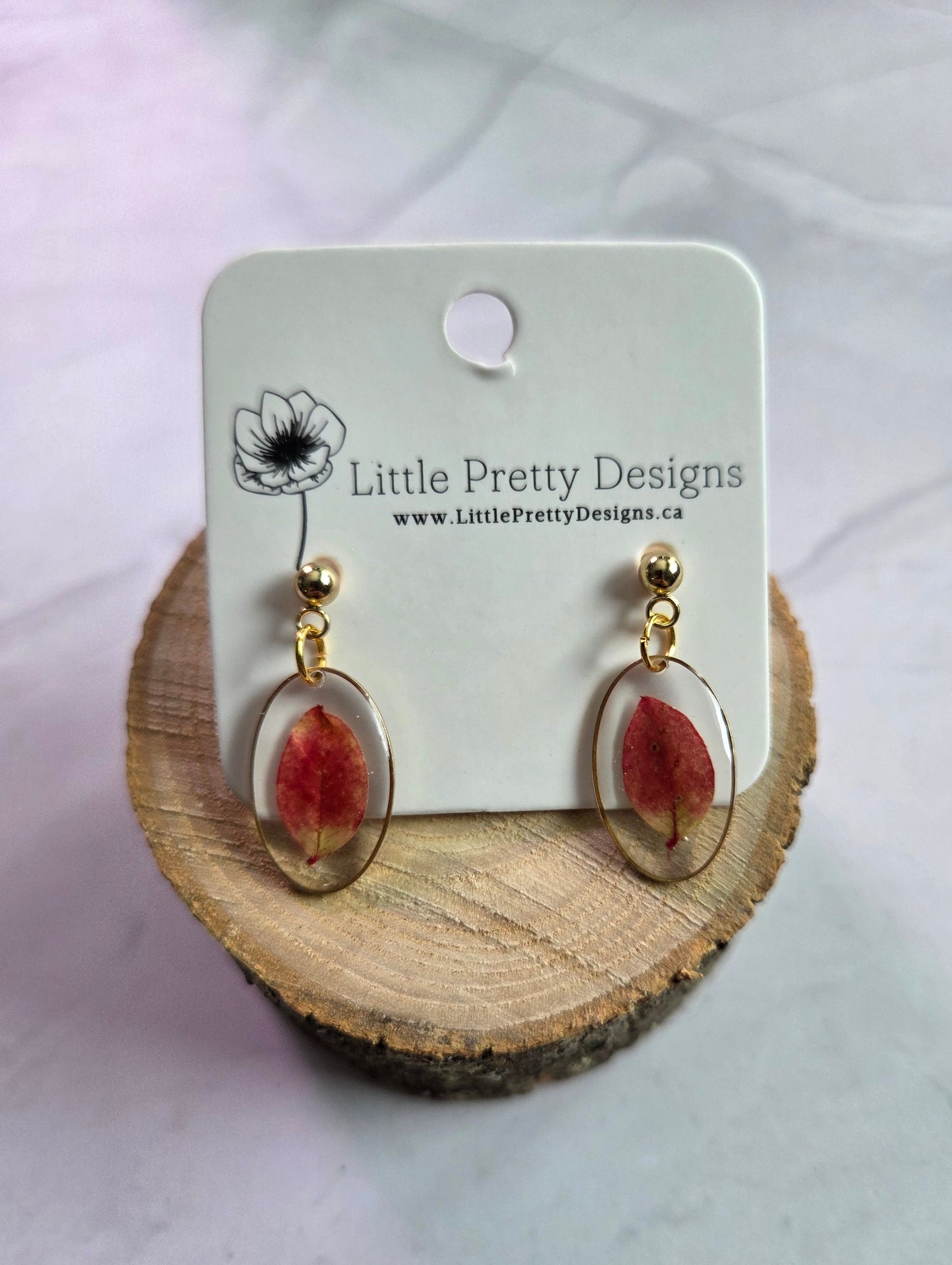 Pressed Flower Earrings