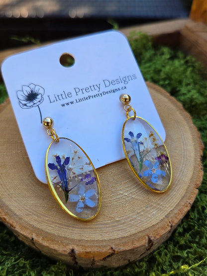 Dainty Floral Drop Earrings