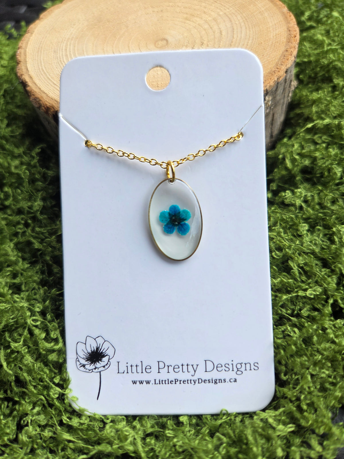 Pressed Flower Necklace