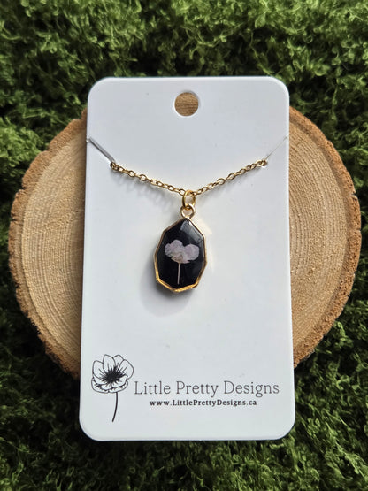 Pressed Flower Necklace