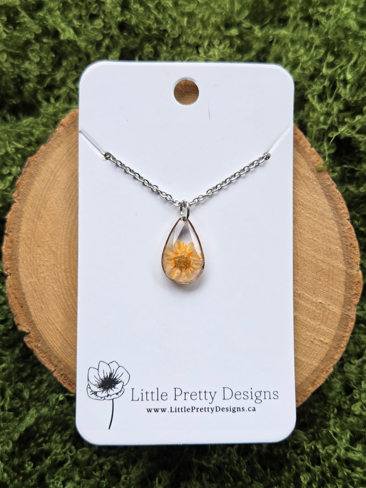 Pressed Flower Necklace