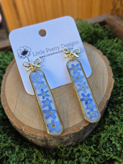 Dainty Floral Drop Earrings