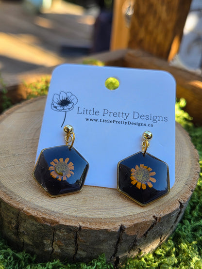 Dainty Floral Drop Earrings