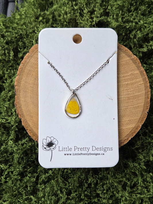 Pressed Flower Necklace