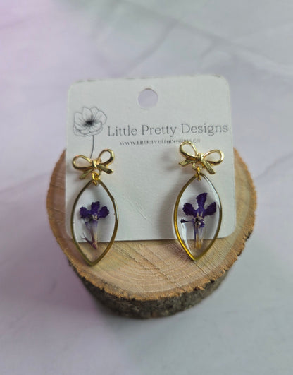 Pressed Flower Earrings