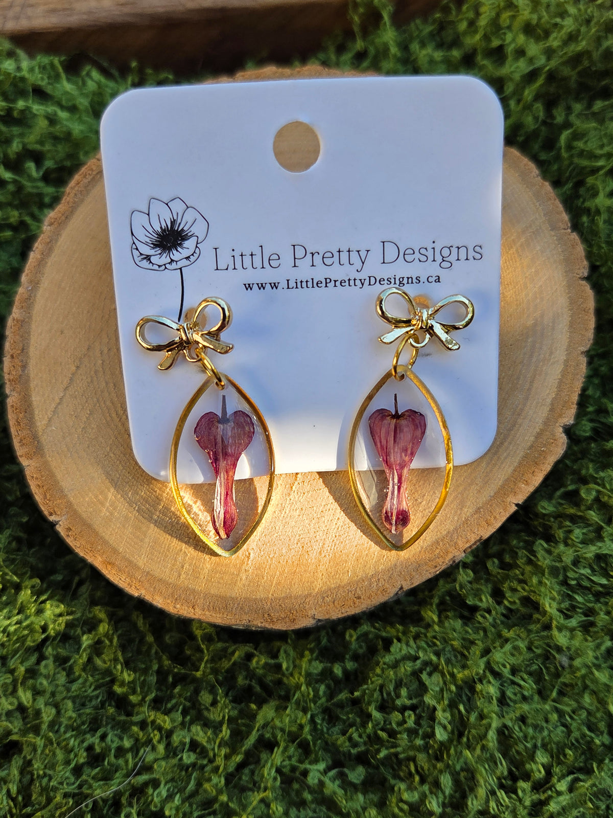 Pressed Flower Earrings