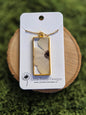 Rectangle Flower Necklace