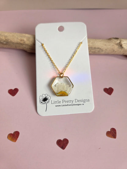 Pressed Flower Necklace