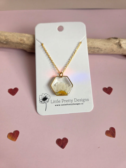 Pressed Flower Necklace