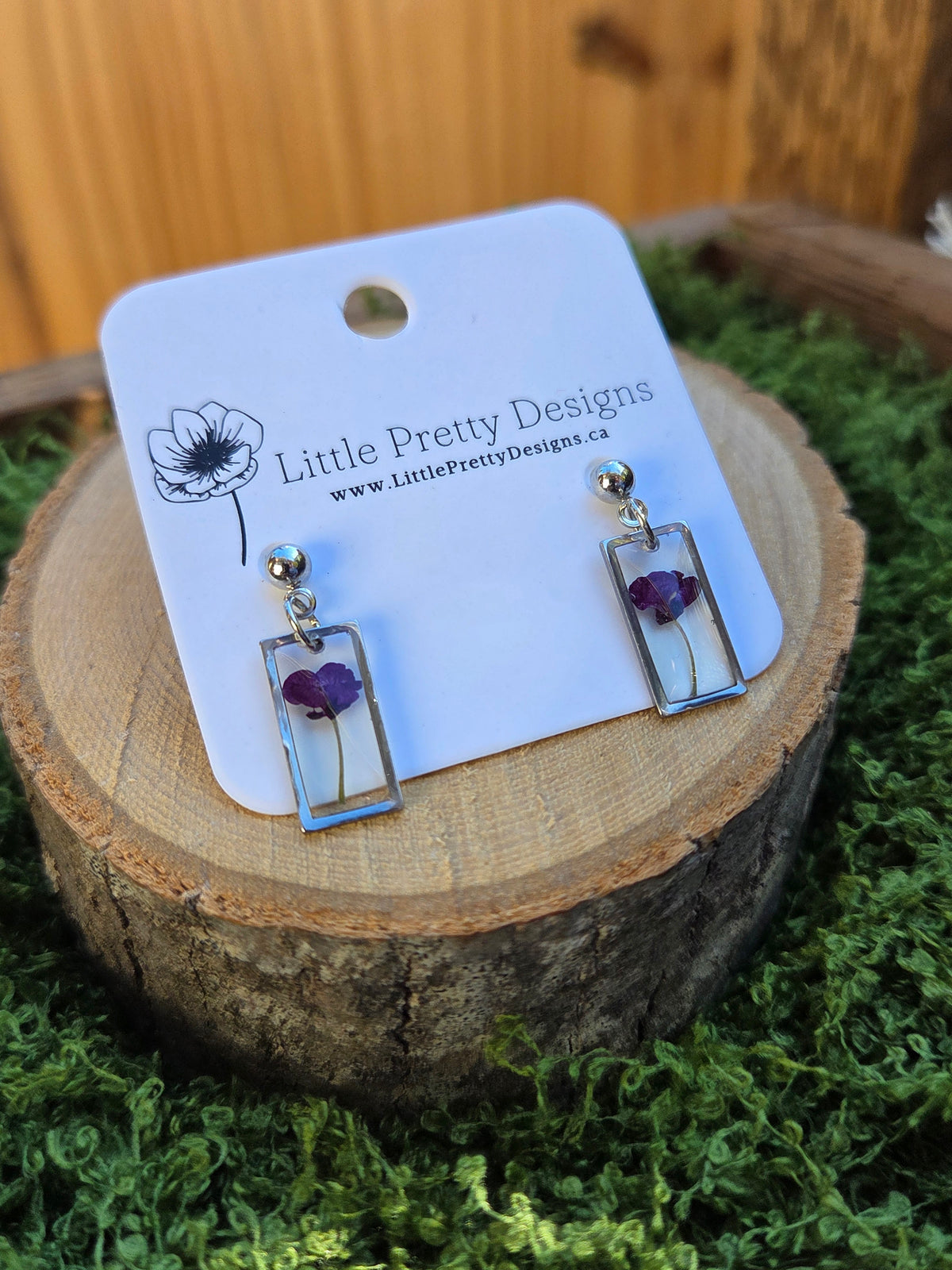 Pressed Flower Earrings
