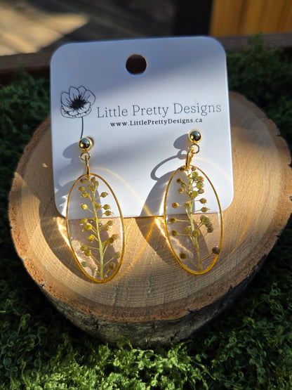 Dainty Floral Drop Earrings