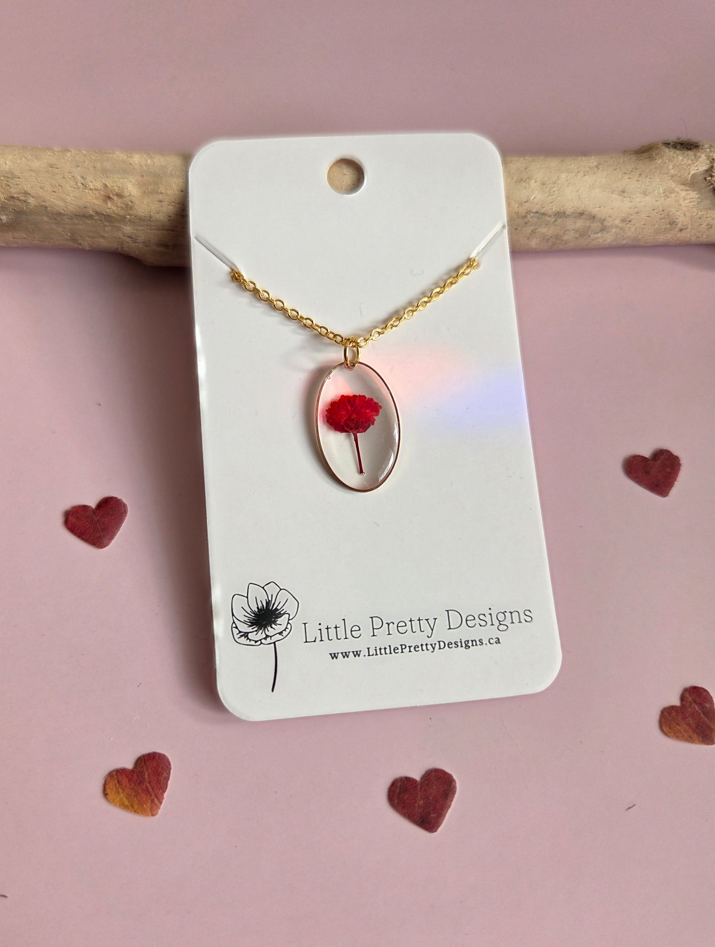 Pressed Flower Necklace