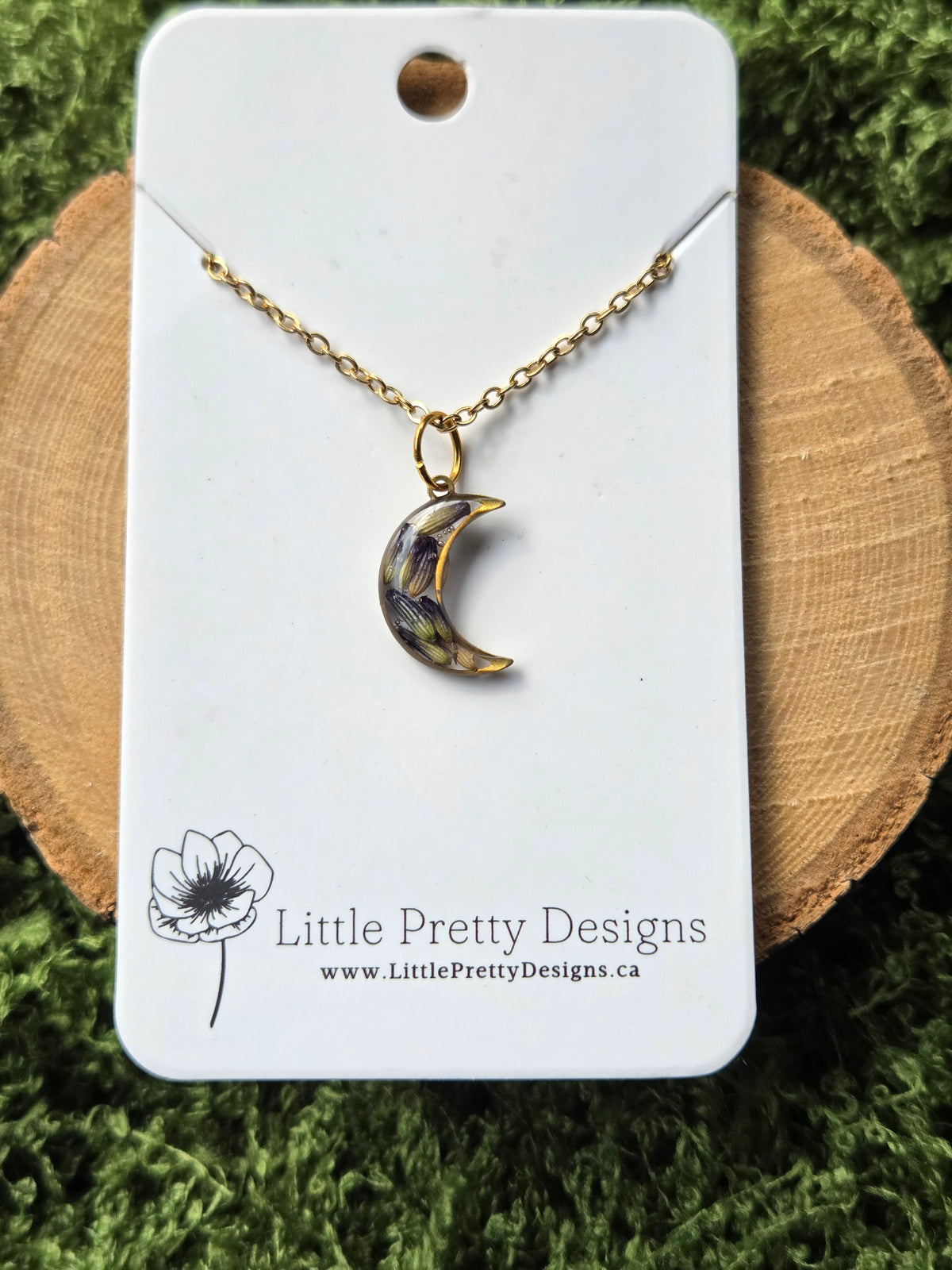 Mini moon Flower Necklace
