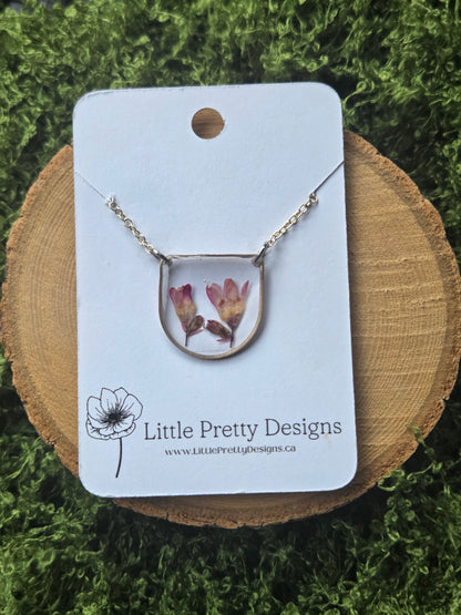 Pressed Flower Necklace