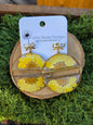 Large Drop Floral Earrings