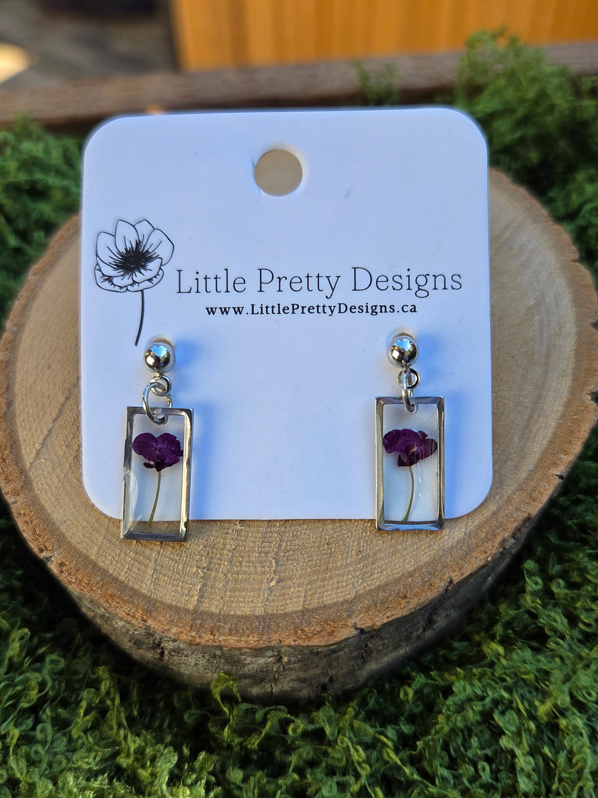 Pressed Flower Earrings