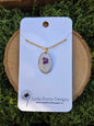Oval Flower Necklace