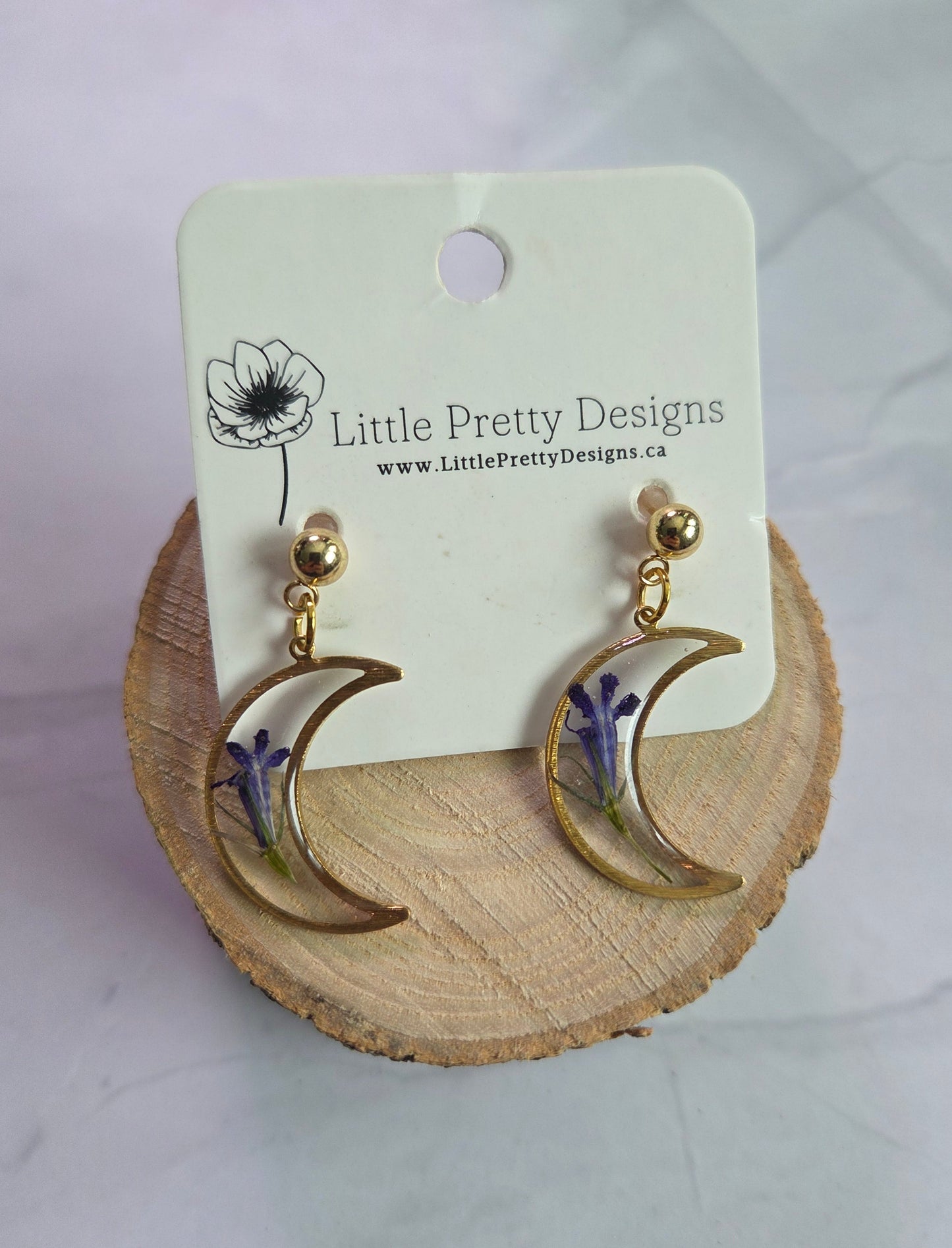 Pressed Flower Earrings