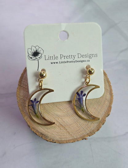 Pressed Flower Earrings