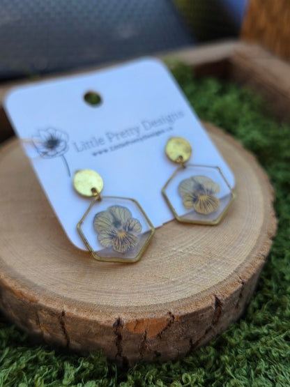 Dainty Floral Drop Earrings